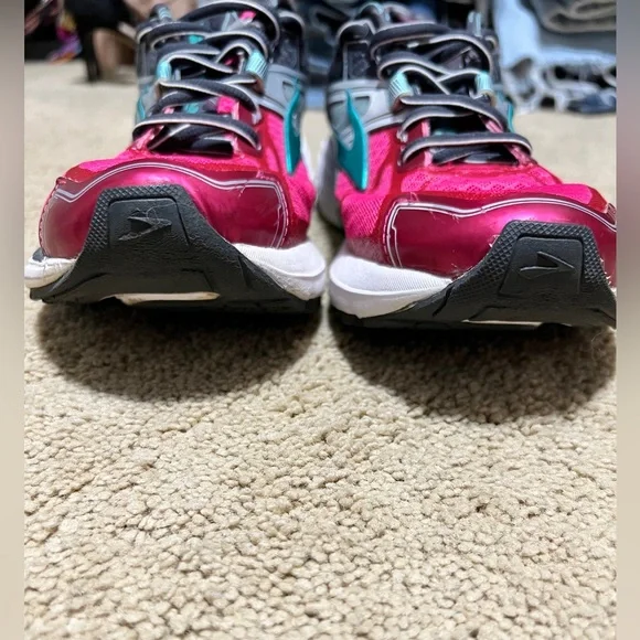 Brooks Ravenna 7 Pink Teal Stability Running Shoes Women’s 9.5 - Picture 10 of 12